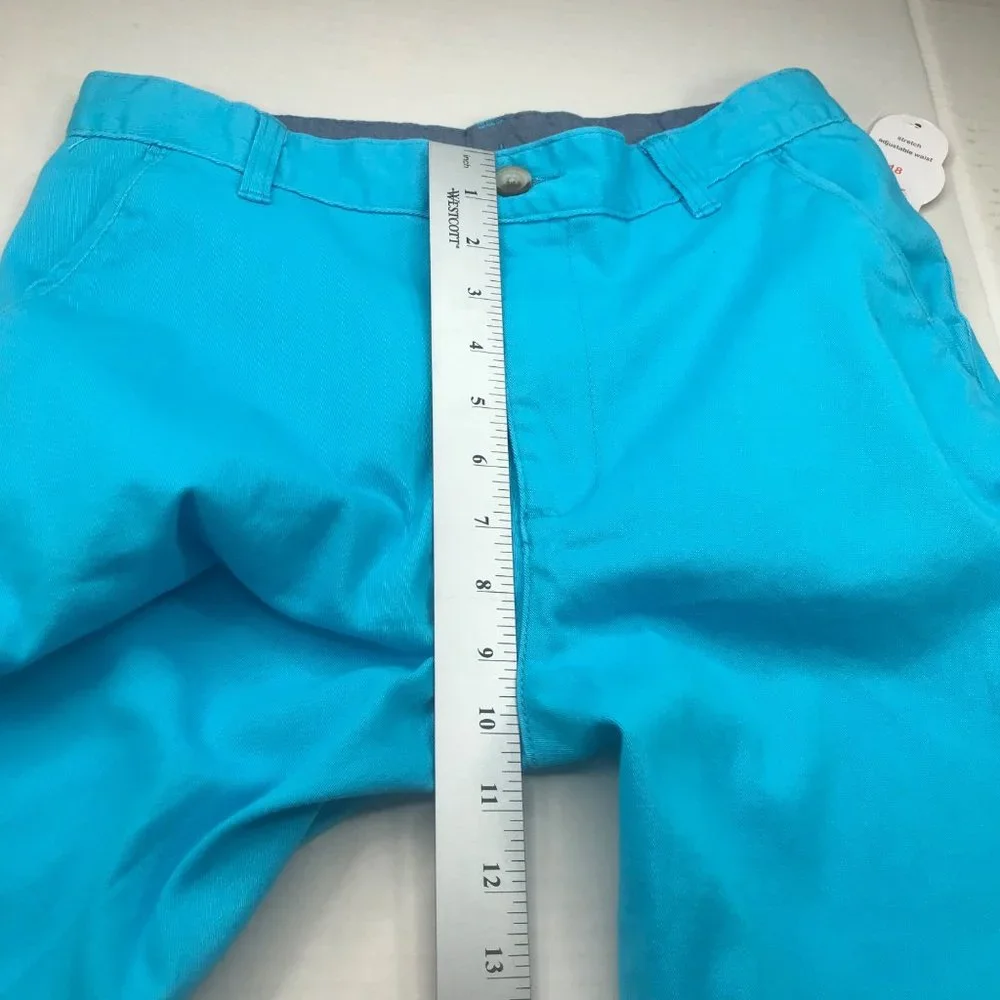 Wonder Nation Boy's Size 18 Adjustable Waist Blue Shorts New With Tags